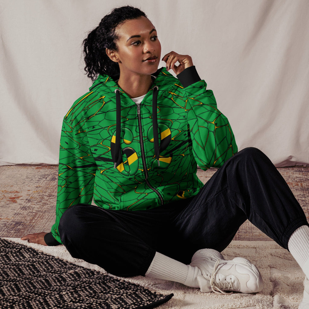 Jamaica Football Unisex zip hoodie - Conscious Apparel Store