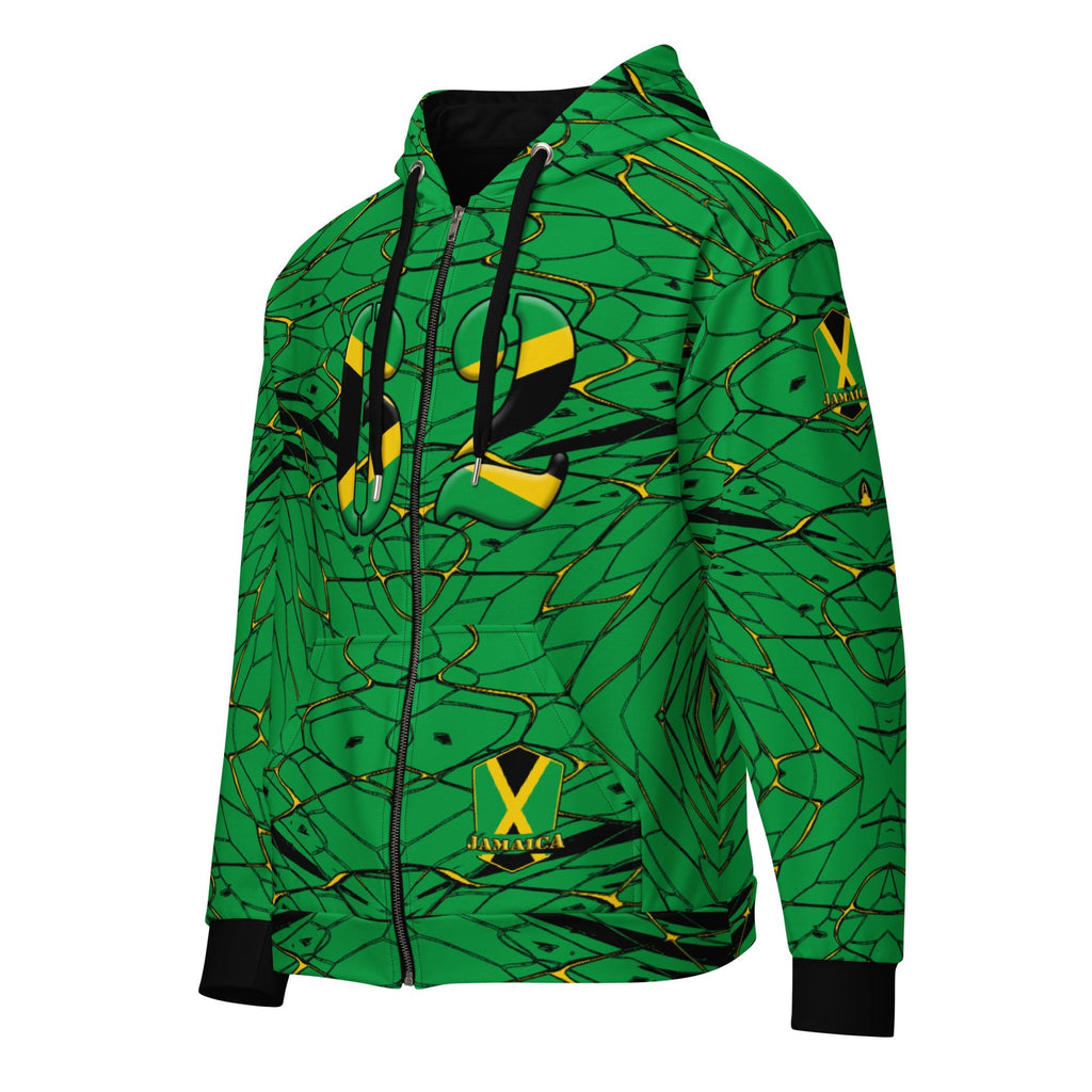 Jamaica Football Unisex zip hoodie - Conscious Apparel Store