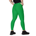 Jamaica Green Leggings with pockets - Conscious Apparel Store