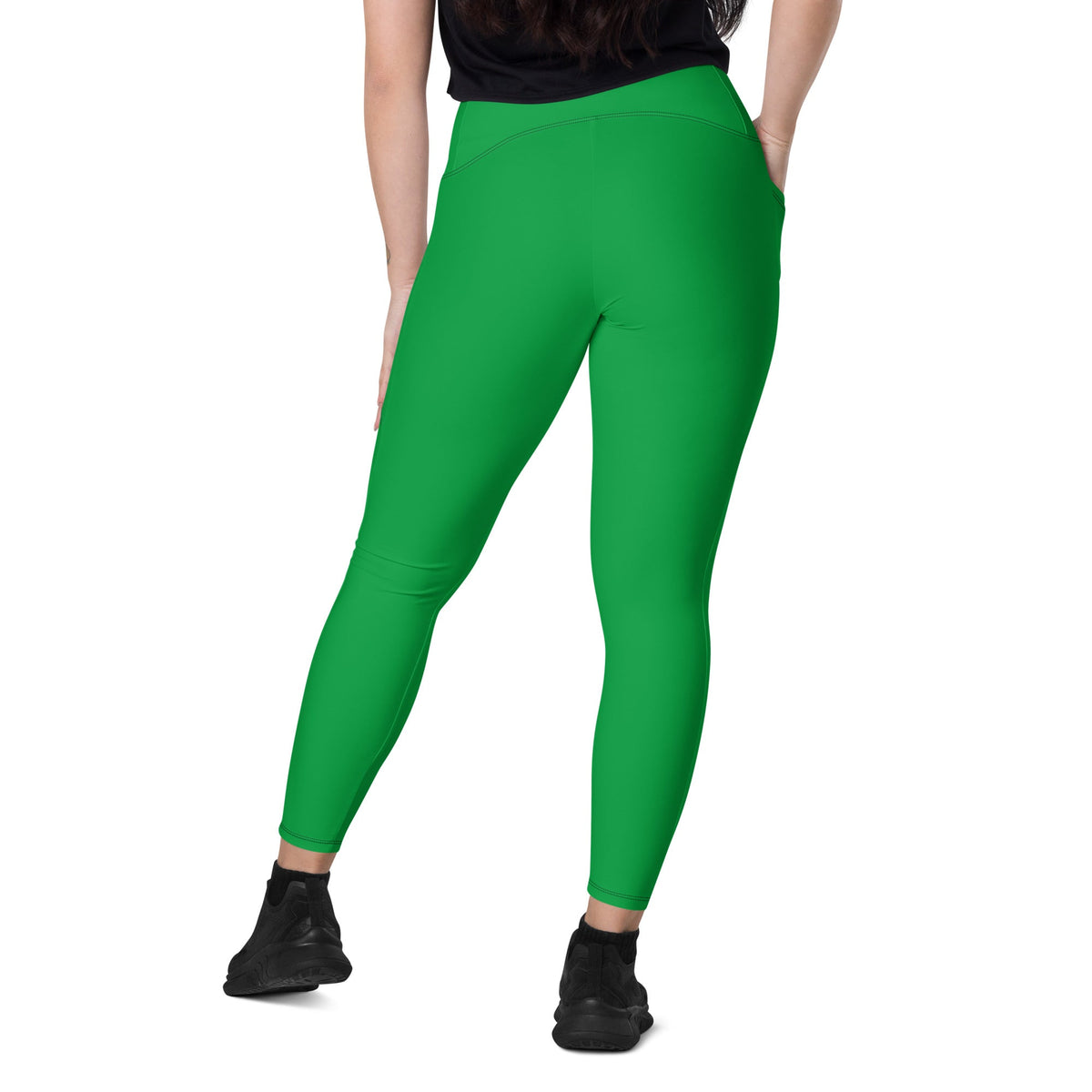 Jamaica Green Leggings with pockets - Conscious Apparel Store