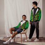 Jamaican Flag Camo Unisex zip hoodie - Conscious Apparel Store