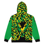 Jamaican Flag Camo Unisex zip hoodie - Conscious Apparel Store