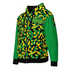 Jamaican Flag Camo Unisex zip hoodie - Conscious Apparel Store