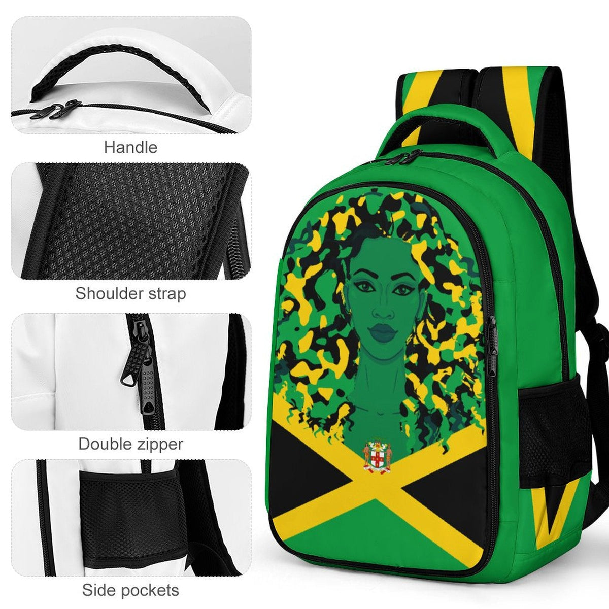 Jamaican Girl Casual Backpack - Conscious Apparel Store