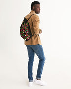 Kenya Flag Camo Canvas Drawstring Bag - Conscious Apparel Store