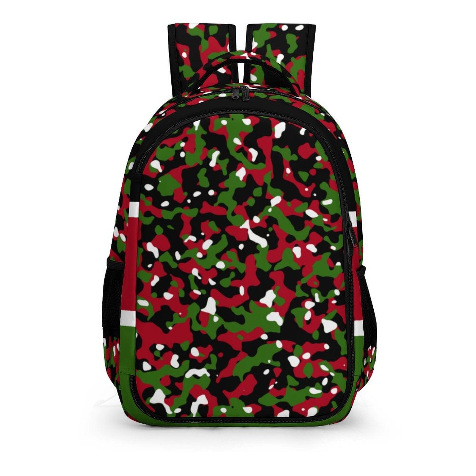 Kenya Flag Camo Casual Backpack - Conscious Apparel Store