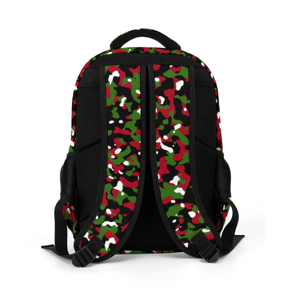 Kenya Flag Camo Casual Backpack - Conscious Apparel Store