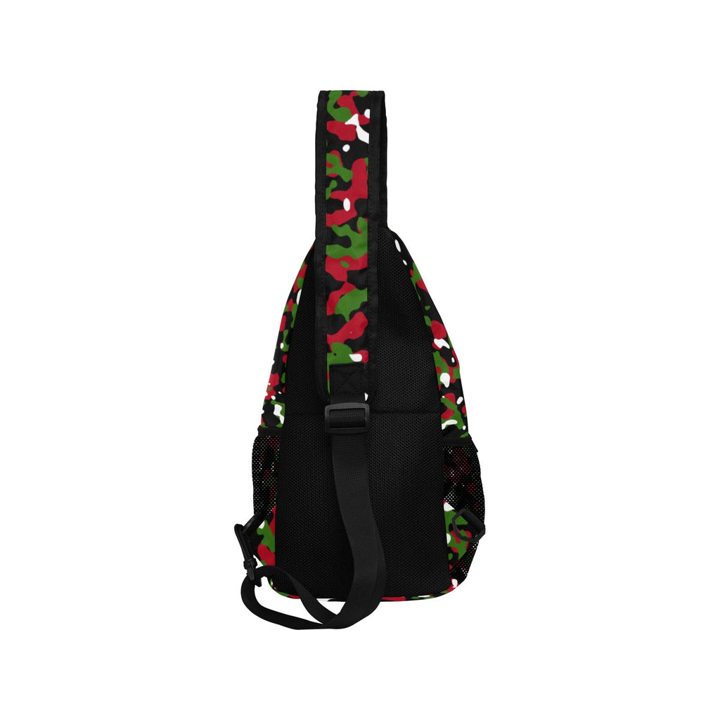 Kenya Flag Camo Casual Chest Bag - Conscious Apparel Store