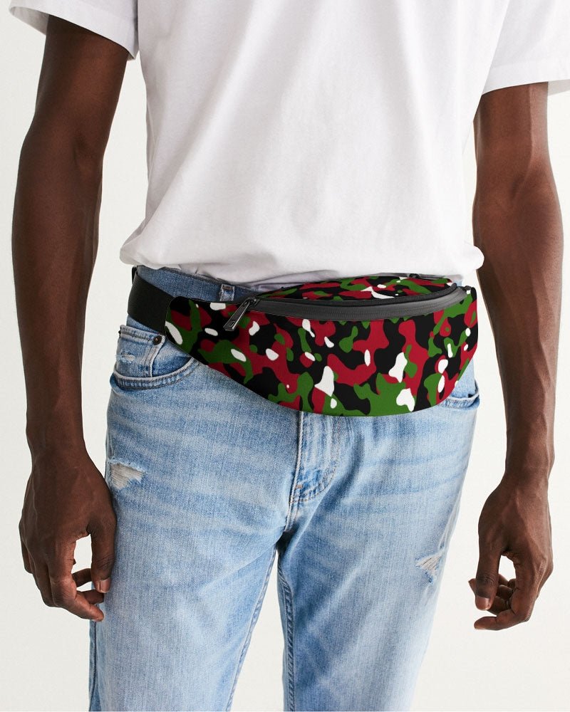 Kenya Flag Camo Crossbody Sling Bag - Conscious Apparel Store