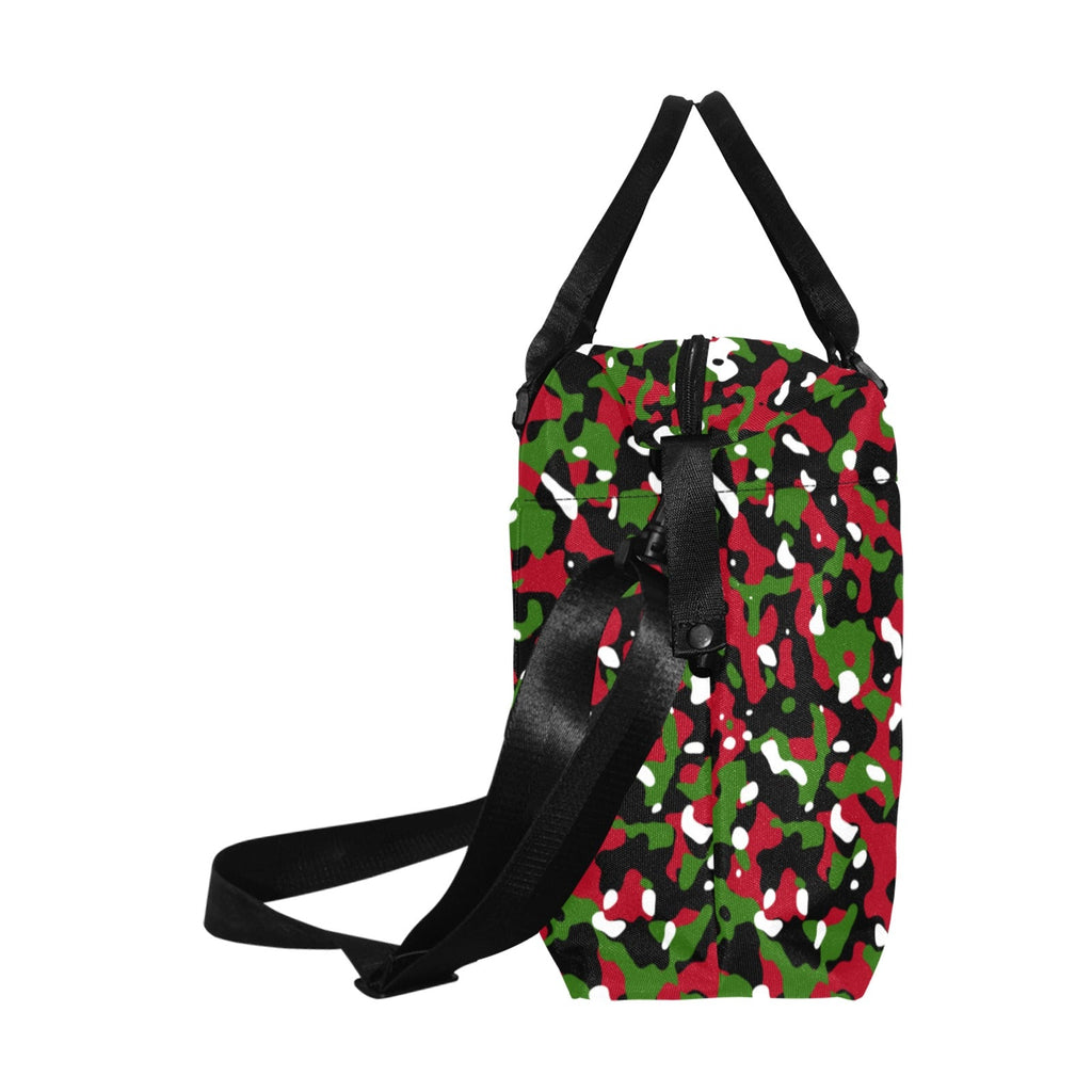 Kenya Flag Camo Large Capacity Duffle Bag - Conscious Apparel Store