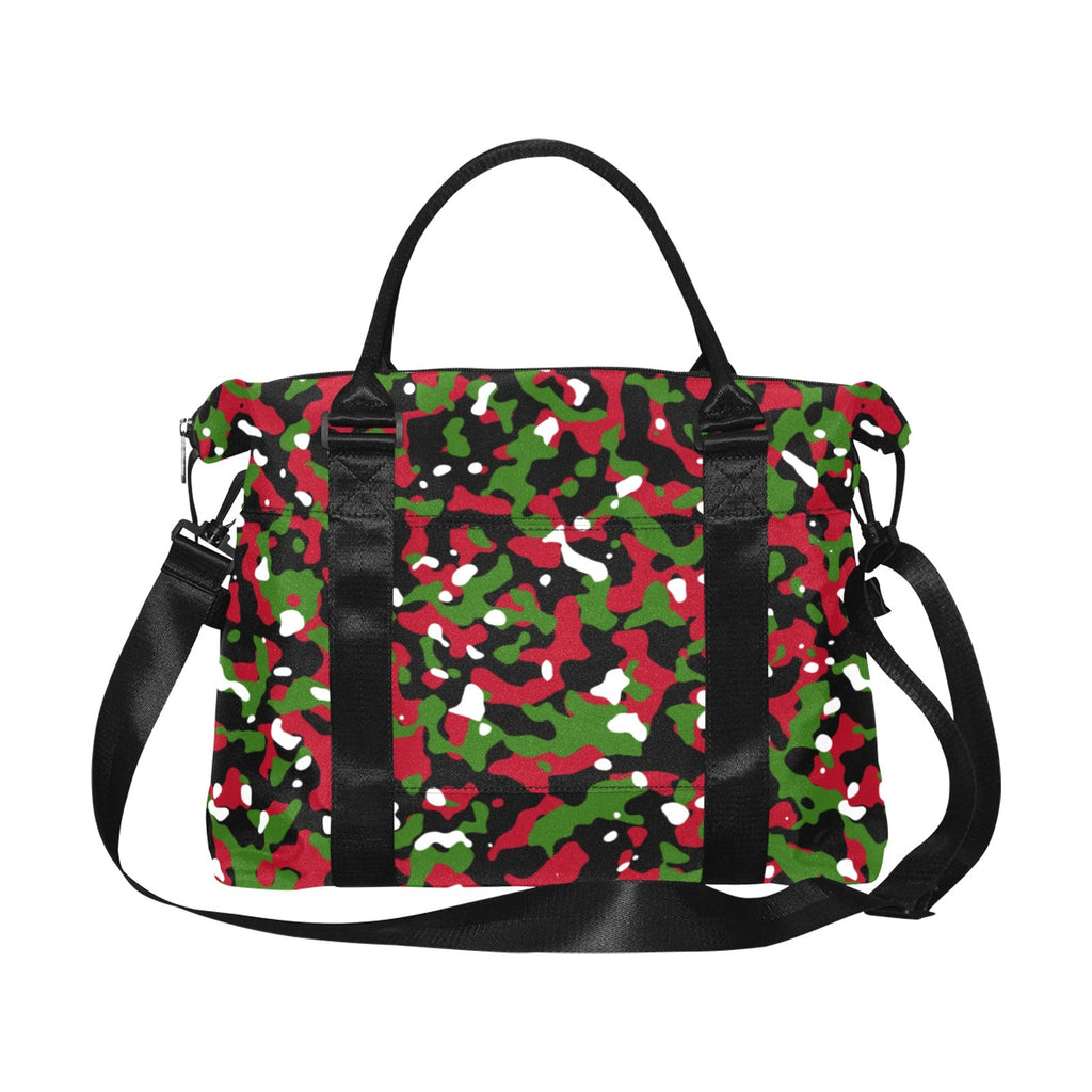 Kenya Flag Camo Large Capacity Duffle Bag - Conscious Apparel Store