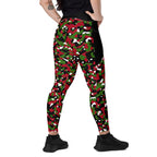 Kenya Flag Camo Leggings with pockets - Conscious Apparel Store