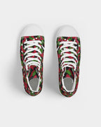 Kenya Flag Camo Men's Hightop Canvas Shoe - Conscious Apparel Store