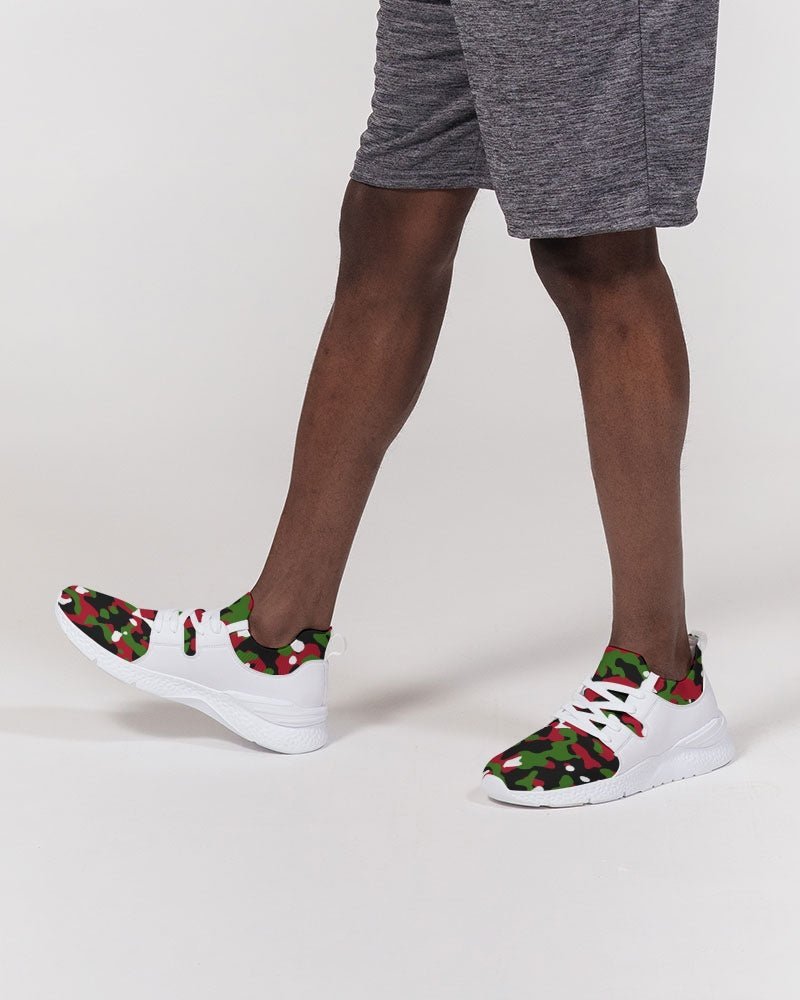 Kenya Flag Camo Men's Two-Tone Sneaker - Conscious Apparel Store