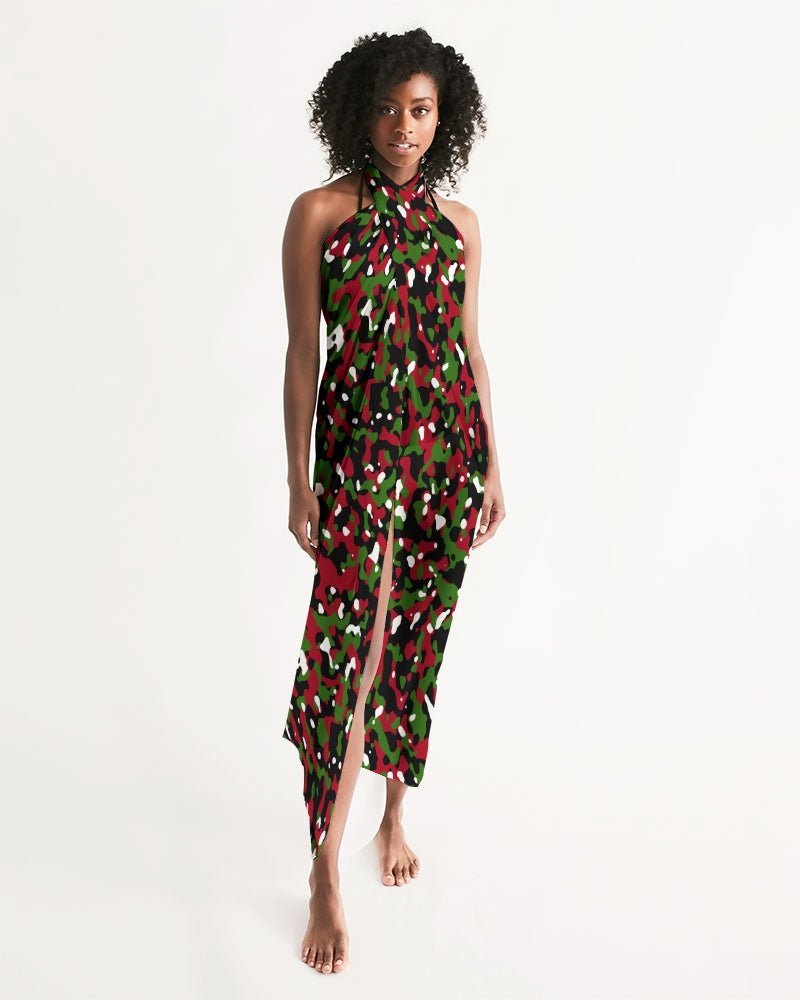 Kenya Flag Camo Swim Cover Up - Conscious Apparel Store
