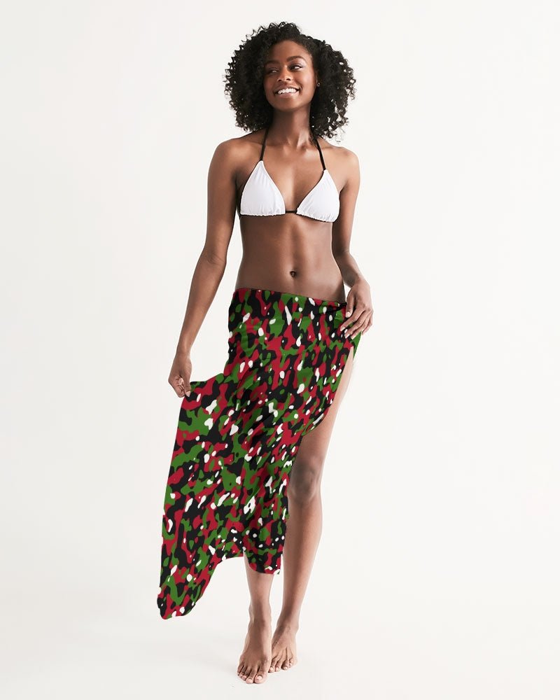 Kenya Flag Camo Swim Cover Up - Conscious Apparel Store