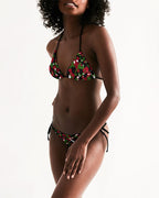 Kenya Flag Camo Triangle String Bikini - Conscious Apparel Store