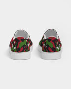 Kenya Flag Camo Women's Slip-On Canvas Shoe - Conscious Apparel Store