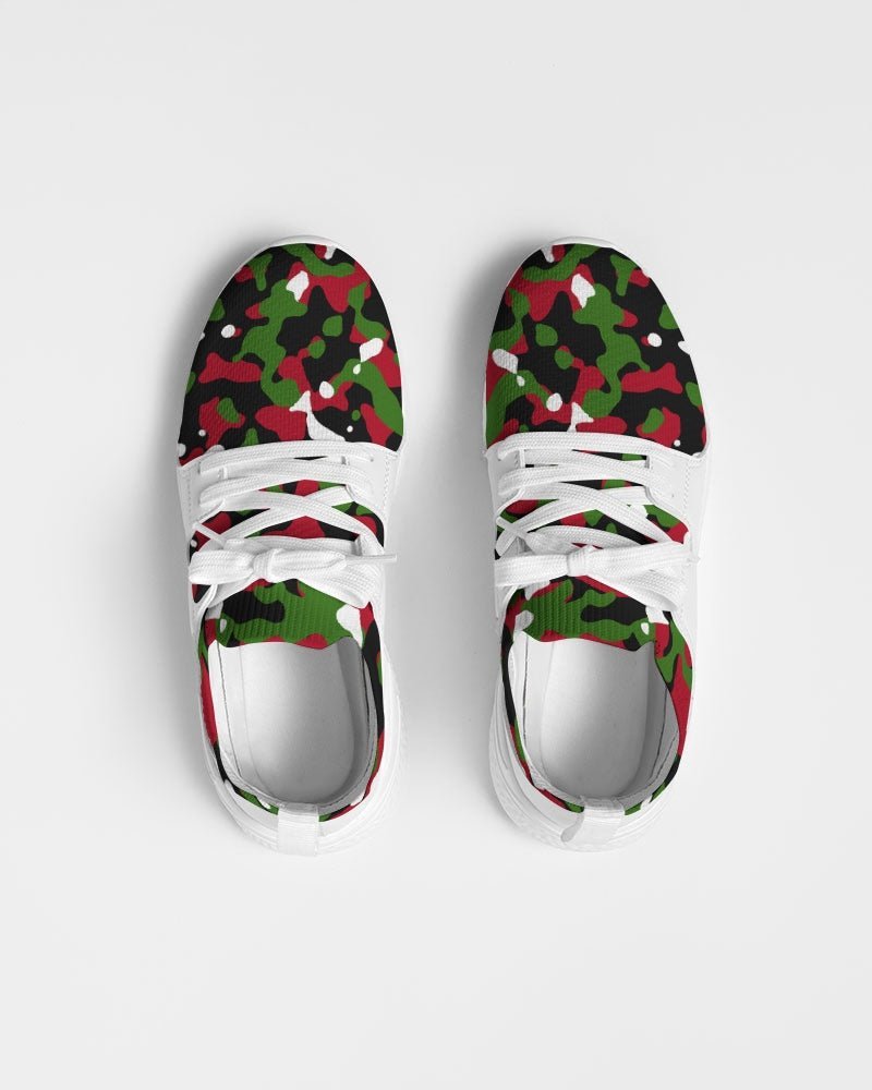 Kenya Flag Camo Women's Two-Tone Sneaker - Conscious Apparel Store