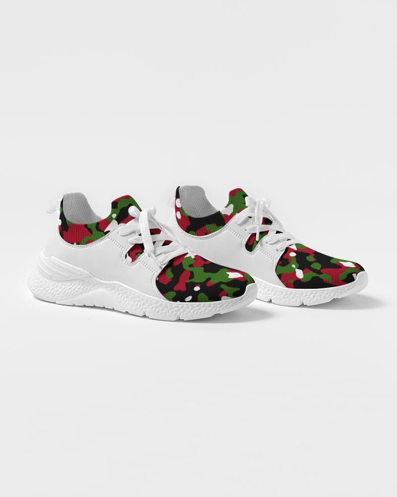 Kenya Flag Camo Women's Two-Tone Sneaker - Conscious Apparel Store