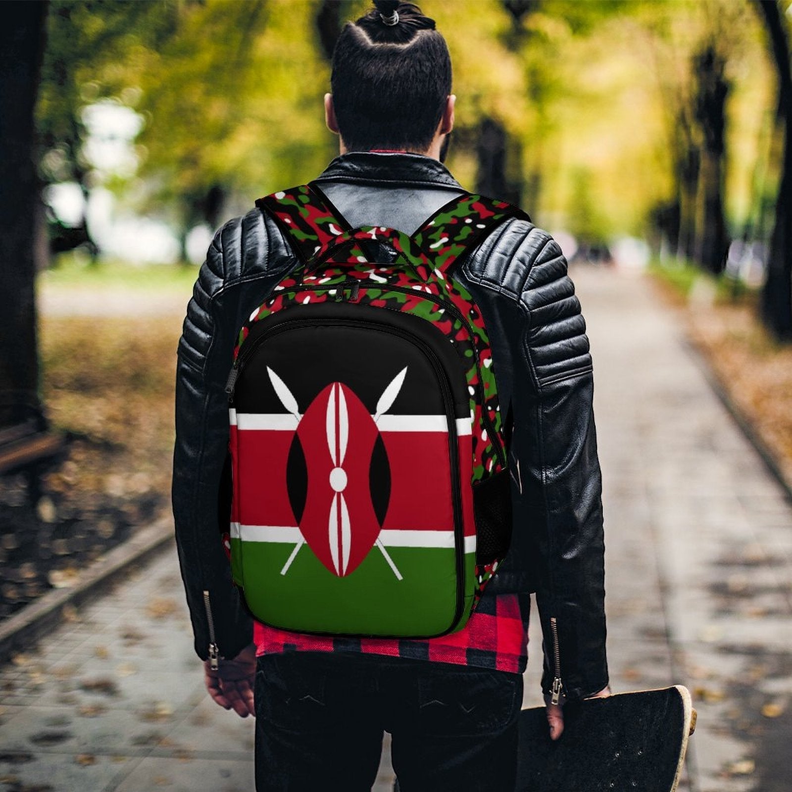 Kenya Flag Casual Backpack - Conscious Apparel Store