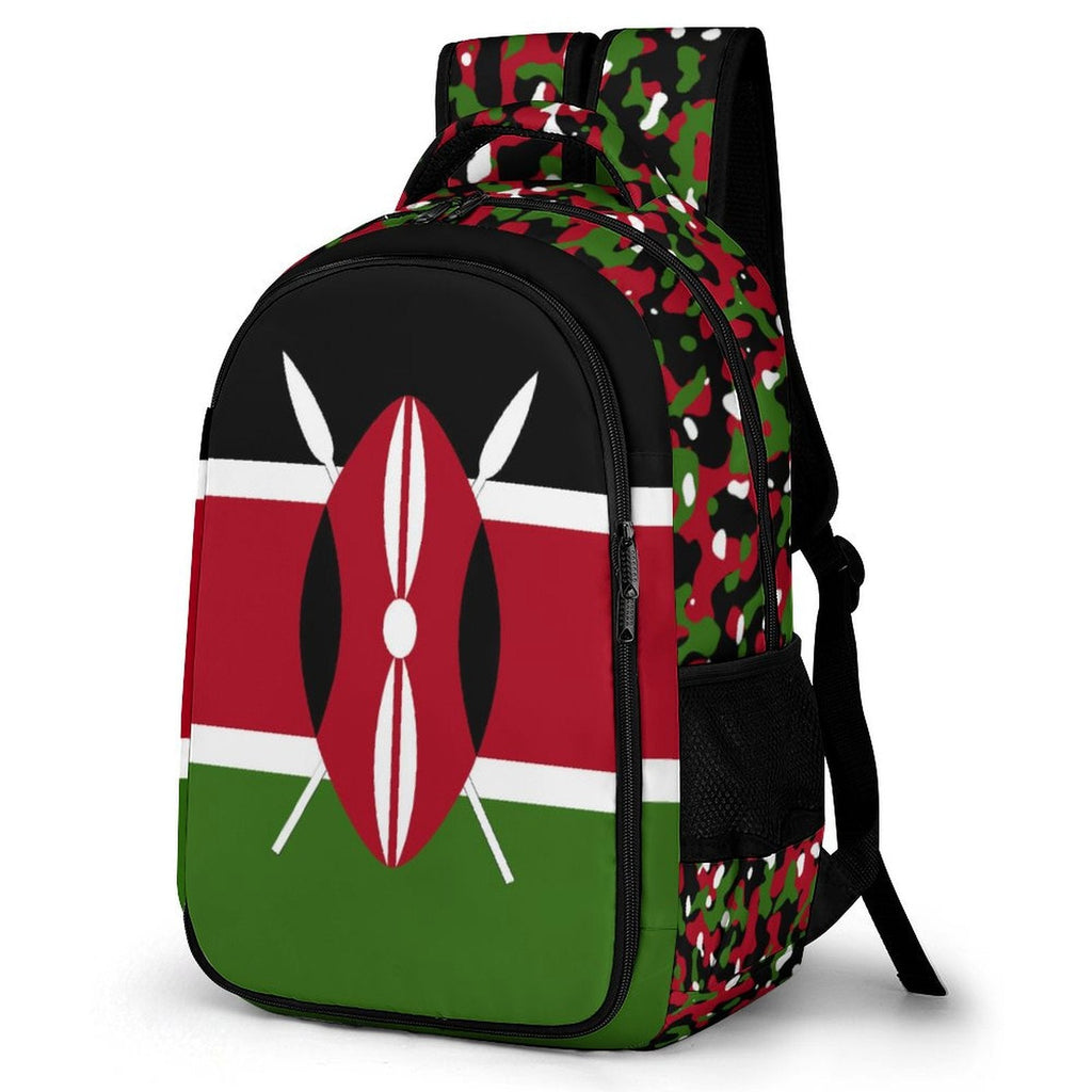 Kenya Flag Casual Backpack - Conscious Apparel Store