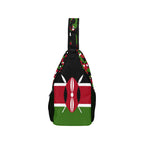 Kenya Flag Casual Chest Bag - Conscious Apparel Store