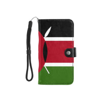 Kenya Flag Flip Leather Purse for Mobile Phone/Small - Conscious Apparel Store