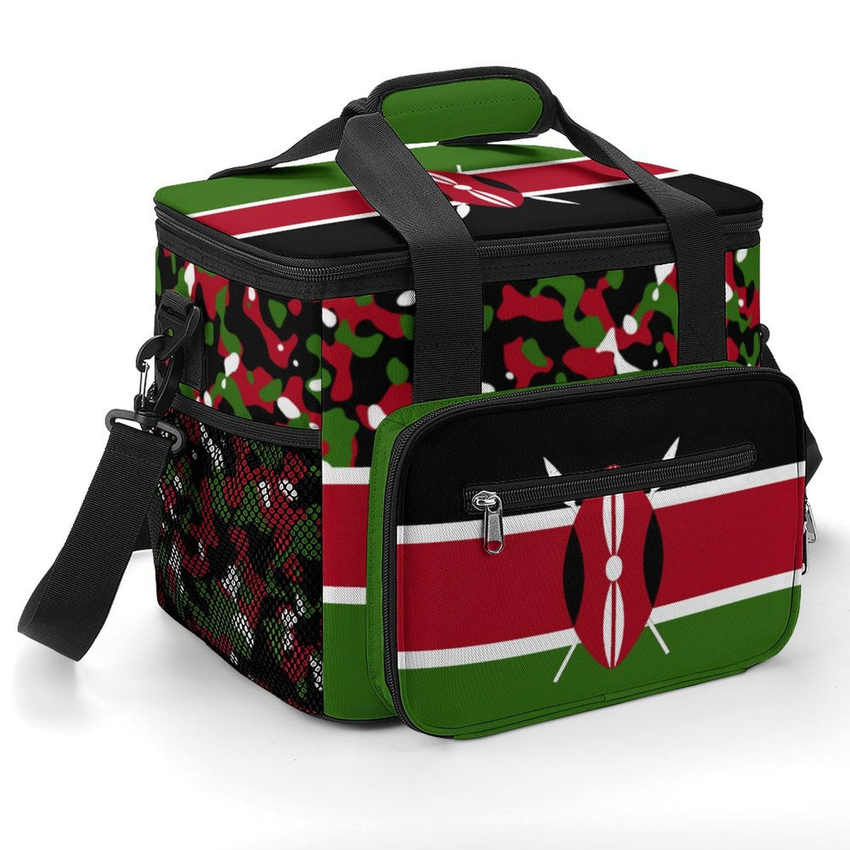Kenya Flag Insulated Cooler Bag - Conscious Apparel Store