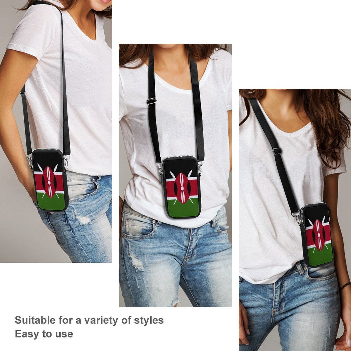 Kenya Flag Mobile Phone Purse - Conscious Apparel Store