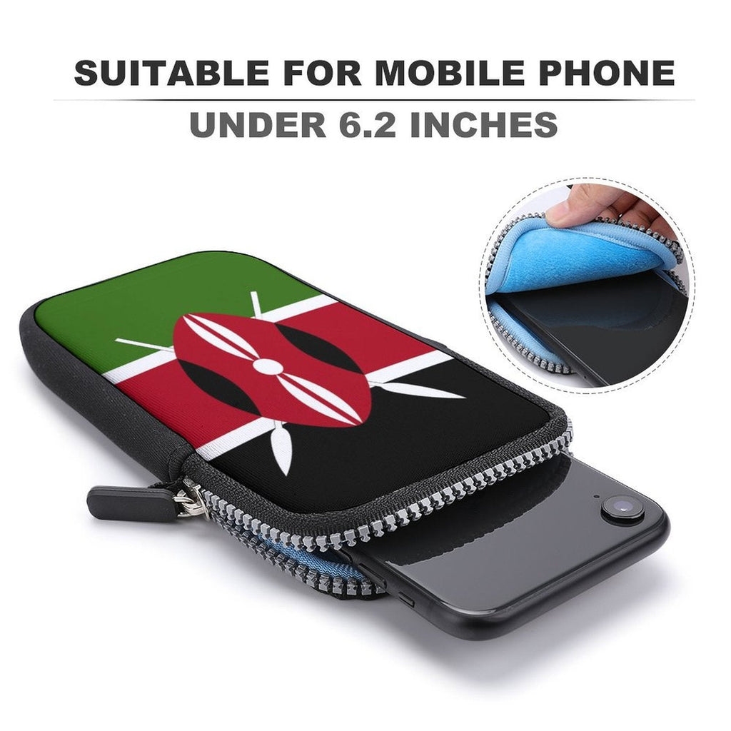 Kenya Flag Mobile Phone Purse - Conscious Apparel Store