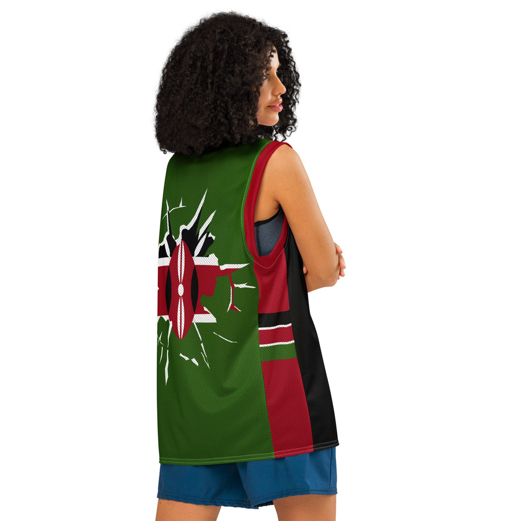 Kenya Flag Premium Sport Jersey Tank Top - Conscious Apparel Store