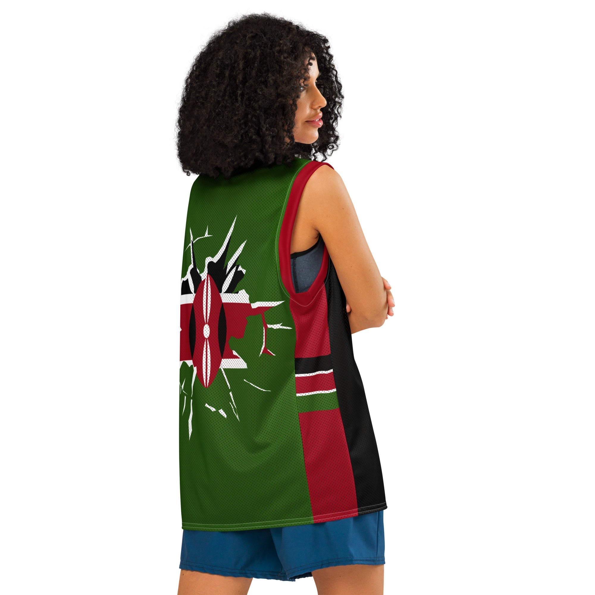 Kenya Flag Premium Sport Jersey Tank Top - Conscious Apparel Store