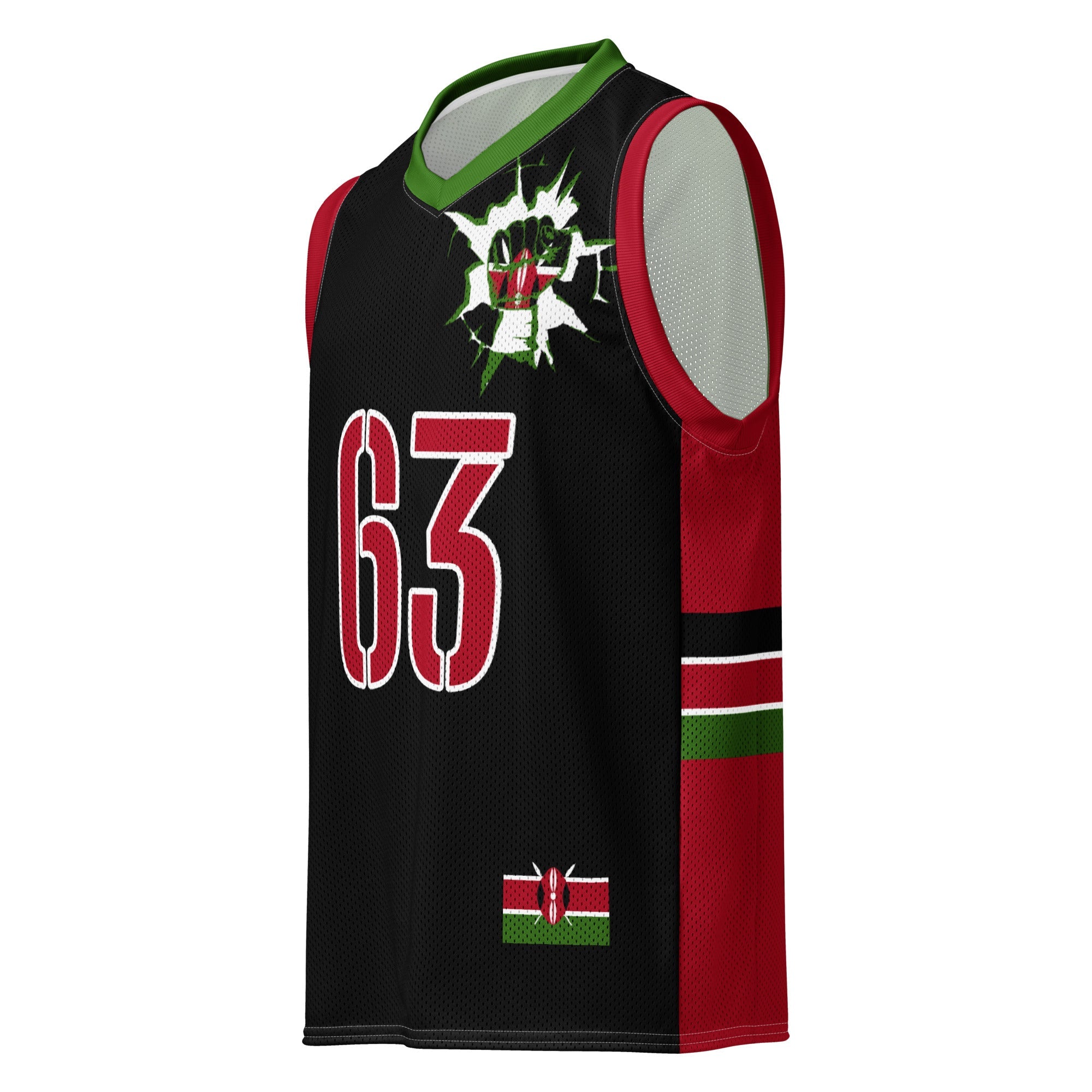 Kenya Flag Premium Sport Jersey Tank Top - Conscious Apparel Store