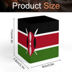 Kenya Flag Square Pen Holder - Conscious Apparel Store