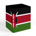 Kenya Flag Square Pen Holder - Conscious Apparel Store