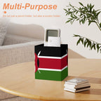 Kenya Flag Square Pen Holder - Conscious Apparel Store