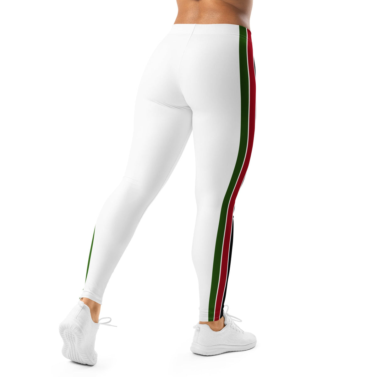 Kenya Flag (White) Leggings - Conscious Apparel Store