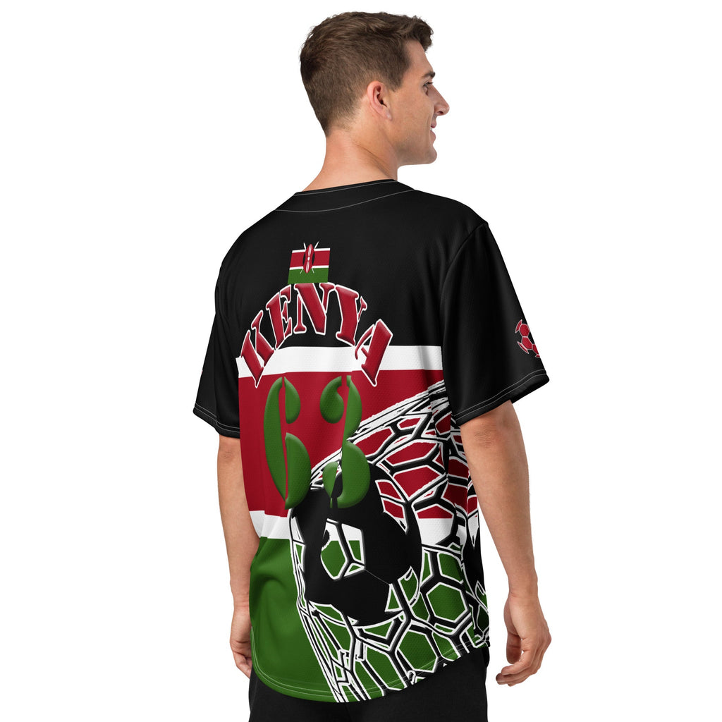 Kenya Football Themed Button-Down Sport Jersey - Conscious Apparel Store