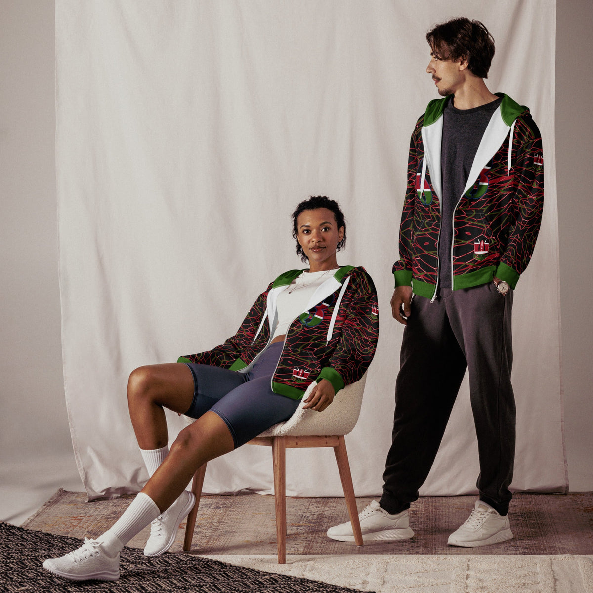 Kenya Football Unisex zip hoodie - Conscious Apparel Store