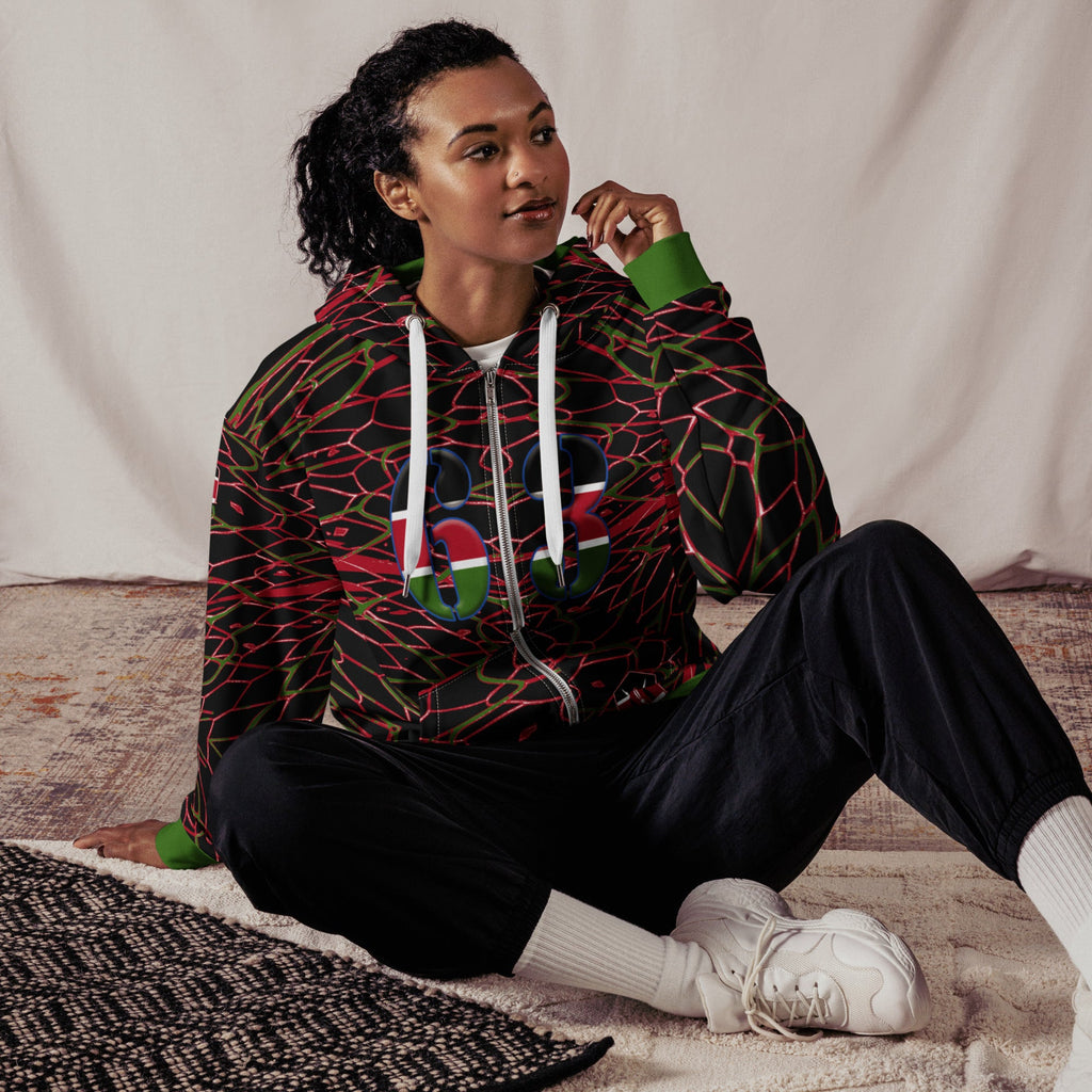 Kenya Football Unisex zip hoodie - Conscious Apparel Store