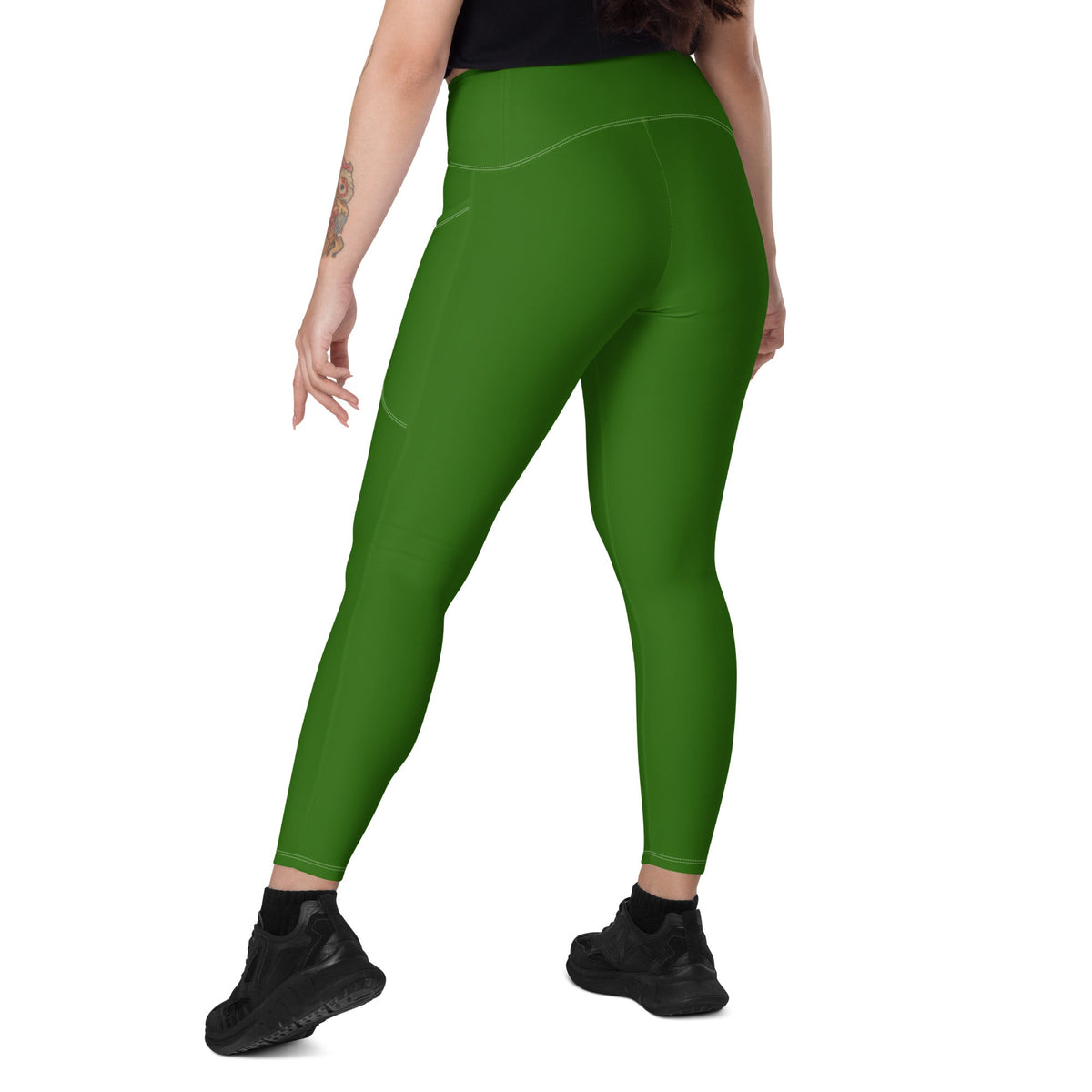 Kenya Green Leggings with pockets - Conscious Apparel Store