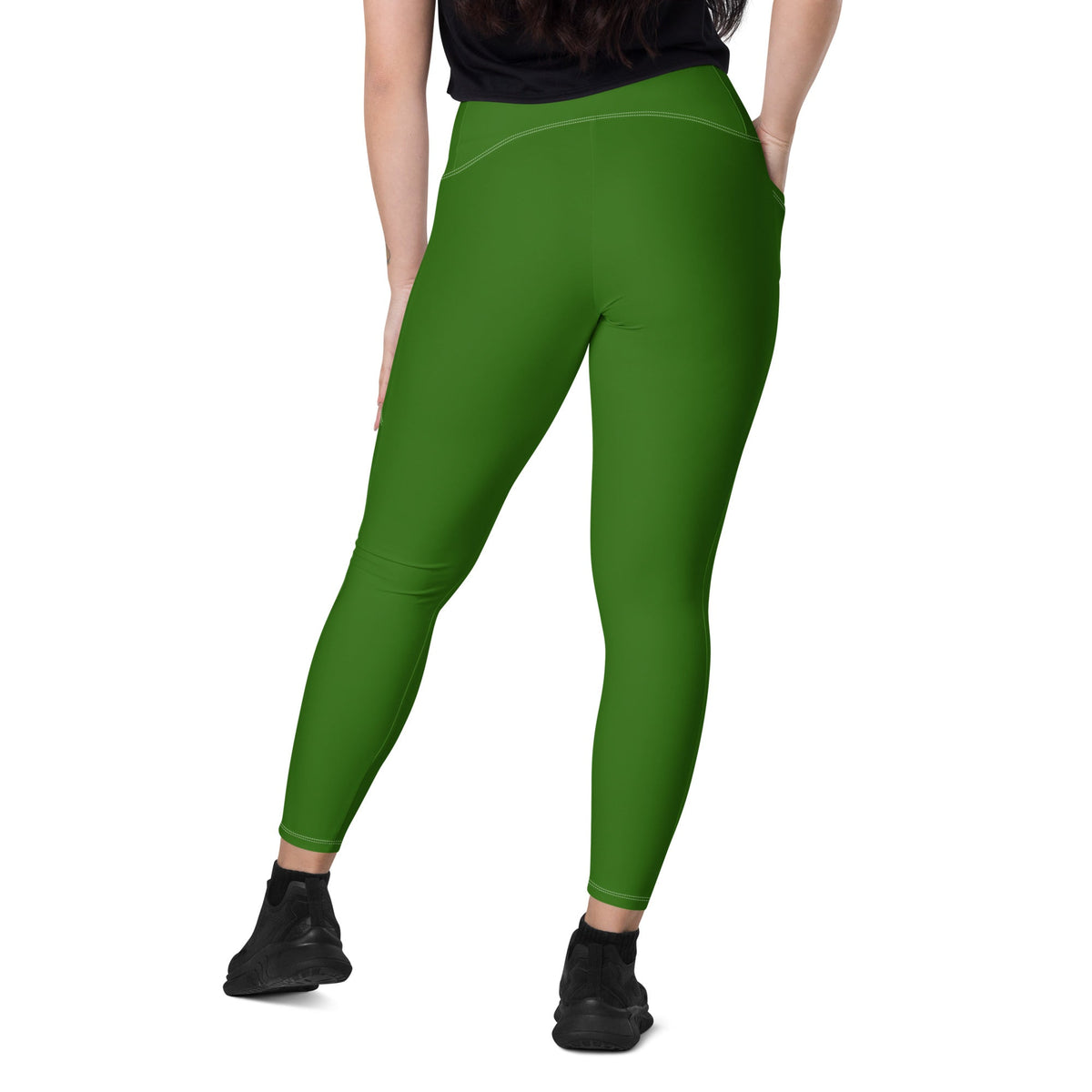 Kenya Green Leggings with pockets - Conscious Apparel Store