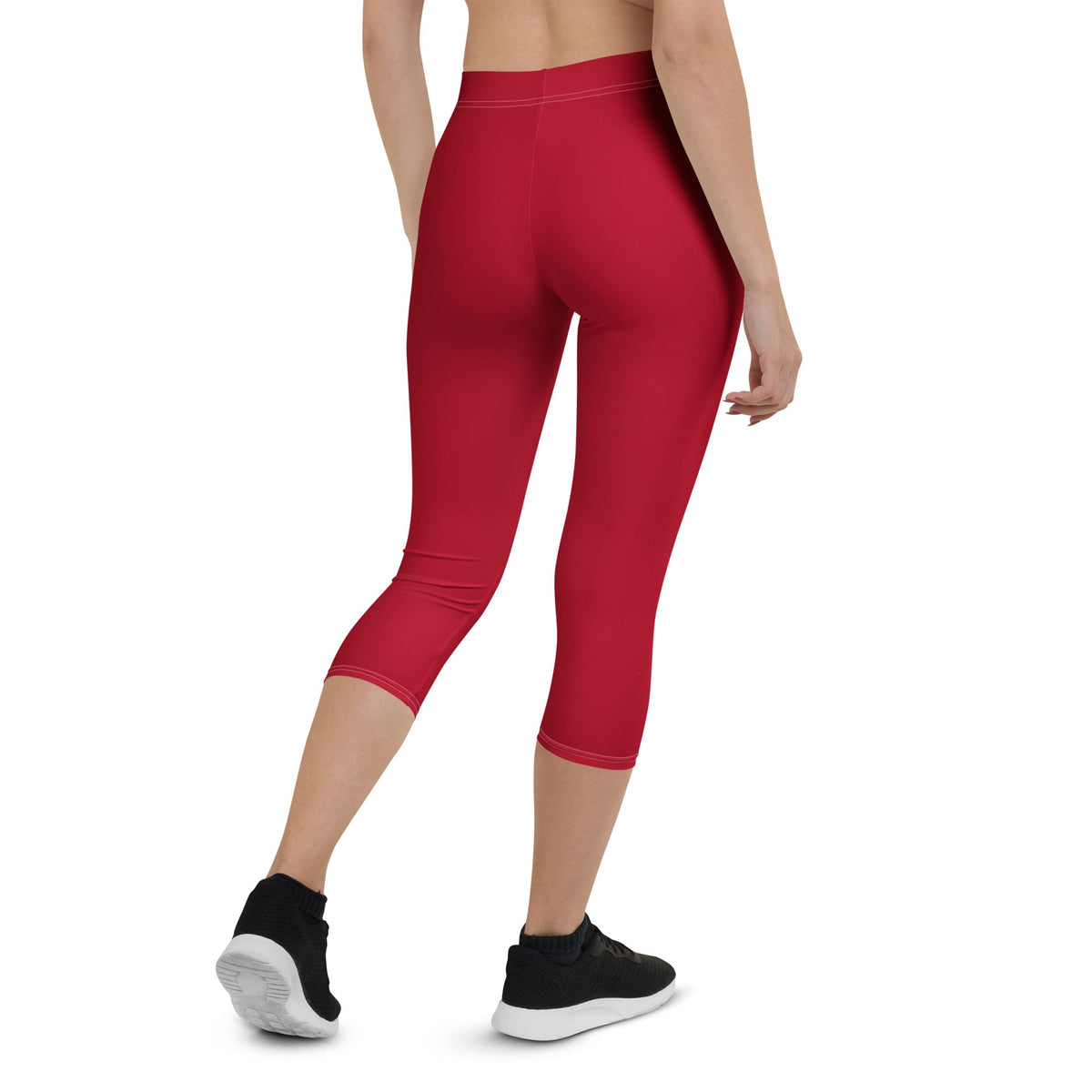 Kenya Red Capri Leggings - Conscious Apparel Store