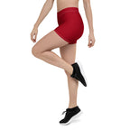 Kenya Red Leggings Shorts - Conscious Apparel Store