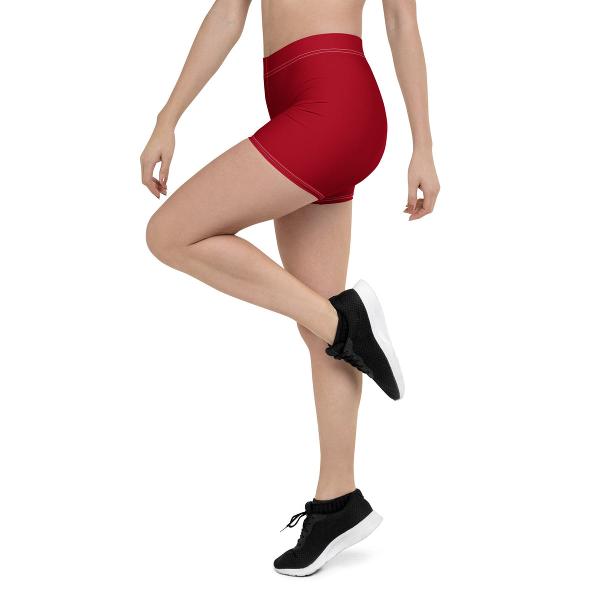 Kenya Red Leggings Shorts - Conscious Apparel Store