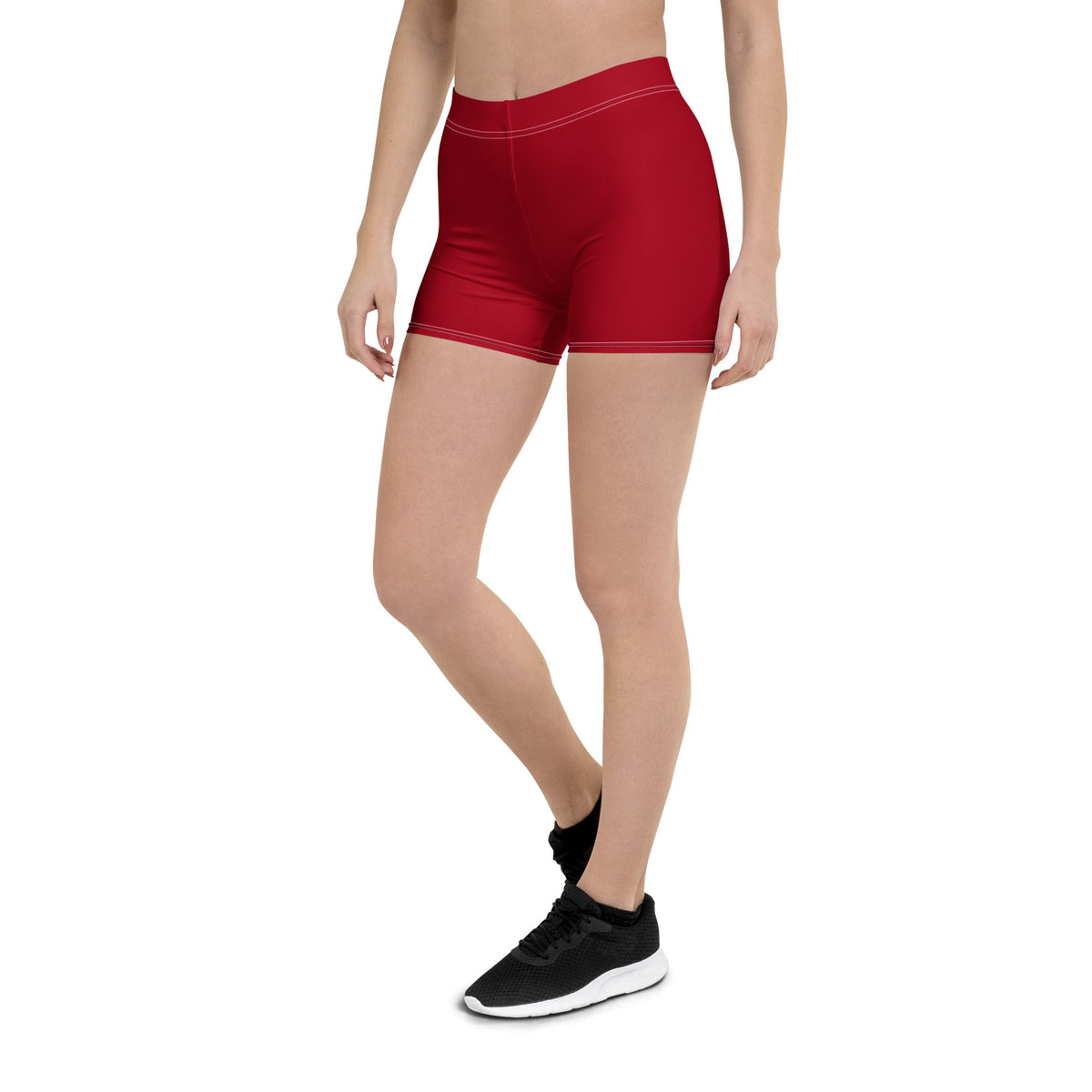 Kenya Red Leggings Shorts - Conscious Apparel Store