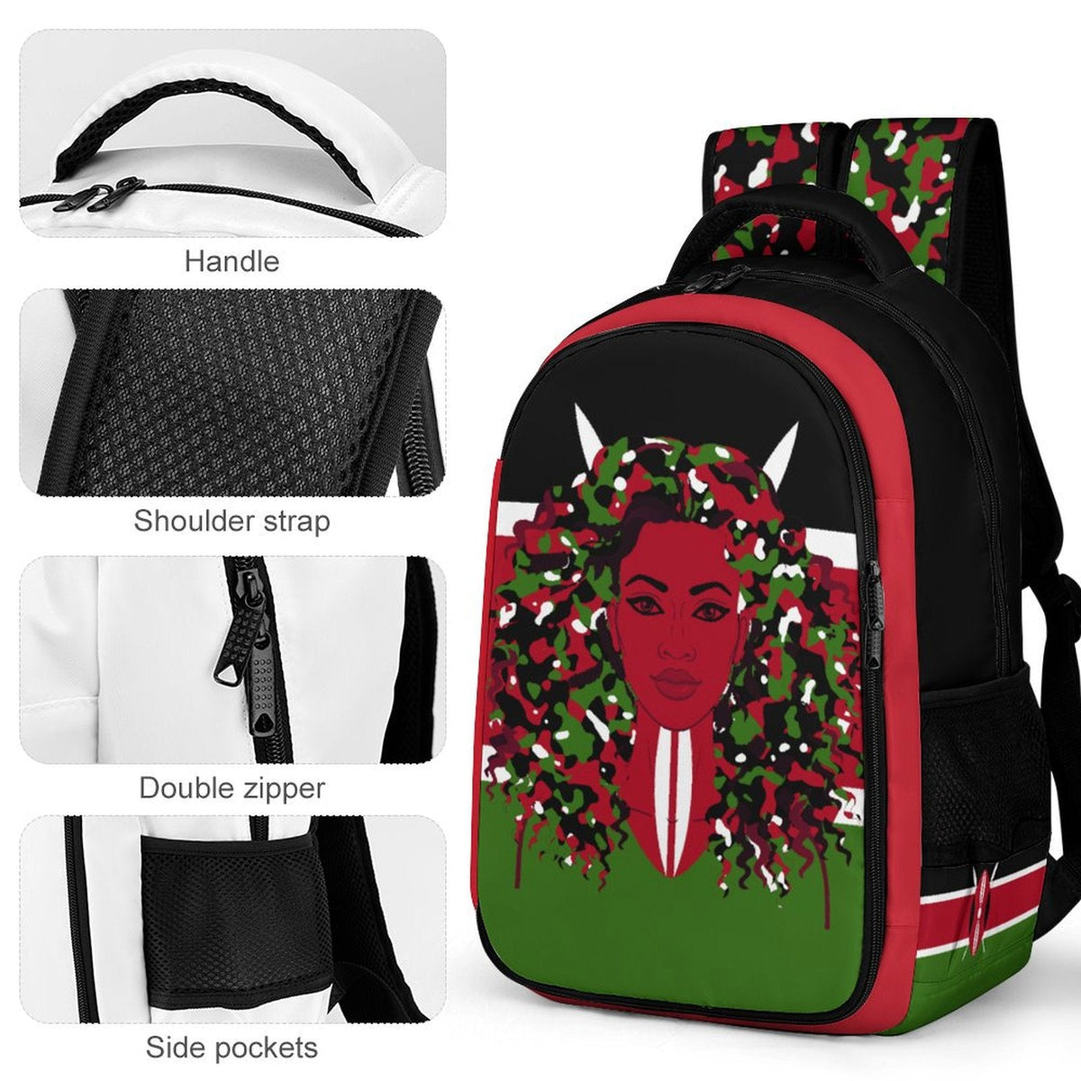 Kenyan Girl Casual Backpack - Conscious Apparel Store