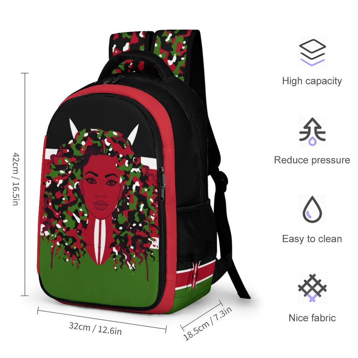 Kenyan Girl Casual Backpack - Conscious Apparel Store