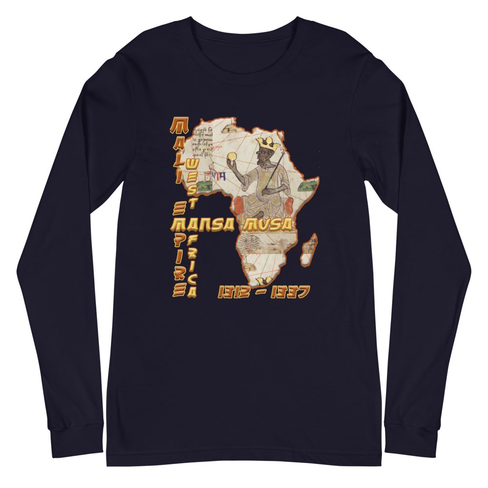 Mansa Musa Unisex Long Sleeve T-Shirt - Conscious Apparel Store
